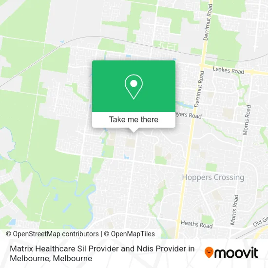 Matrix Healthcare Sil Provider and Ndis Provider in Melbourne map