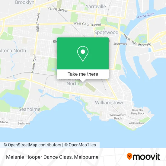 Mapa Melanie Hooper Dance Class