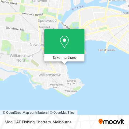 Mapa Mad CAT Fishing Charters