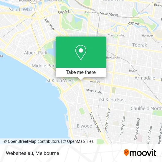 Mapa Websites au