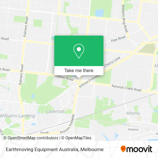 Earthmoving Equipment Australia map