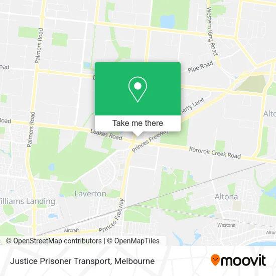 Justice Prisoner Transport map