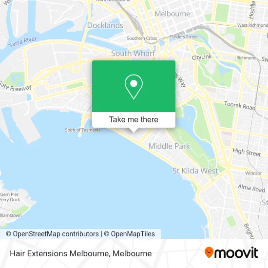 Hair Extensions Melbourne map