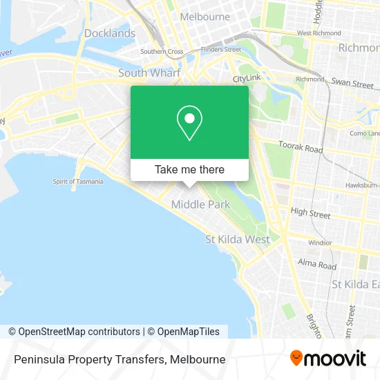 Peninsula Property Transfers map