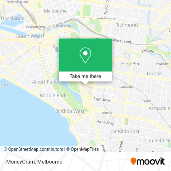 MoneyGram map