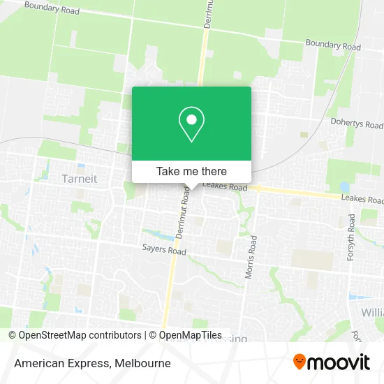 American Express map