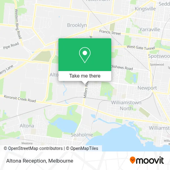 Mapa Altona Reception