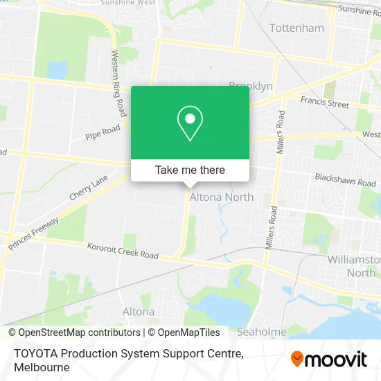 Mapa TOYOTA Production System Support Centre