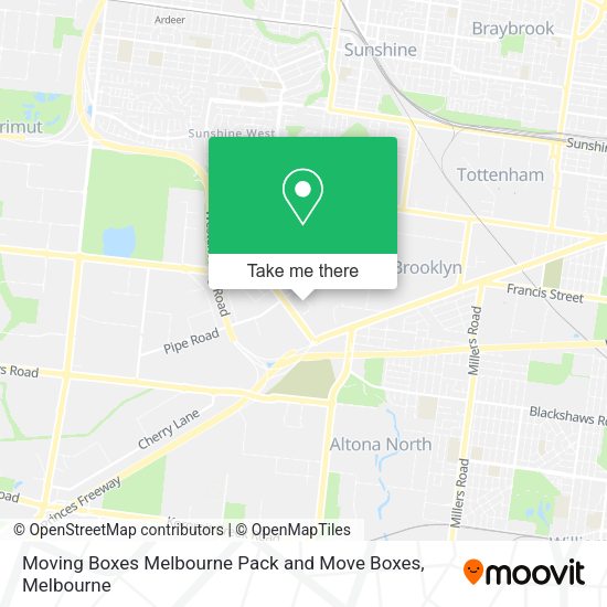 Moving Boxes Melbourne Pack and Move Boxes map