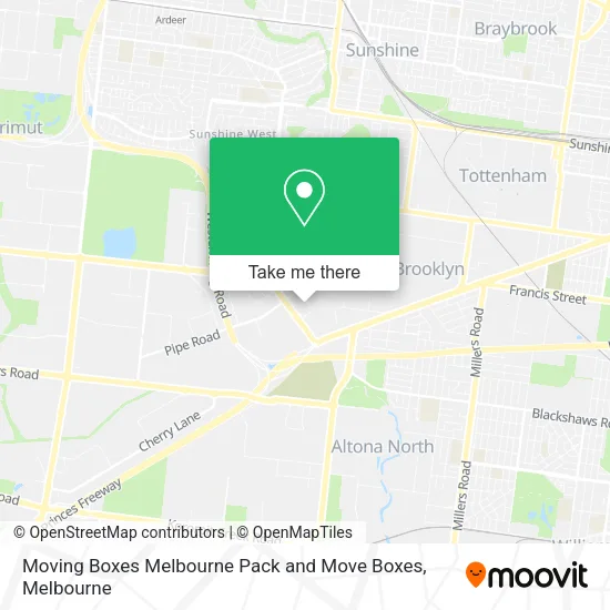 Mapa Moving Boxes Melbourne Pack and Move Boxes