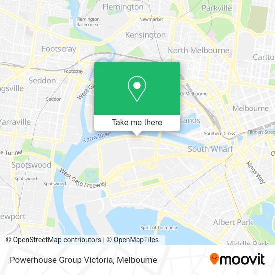 Mapa Powerhouse Group Victoria