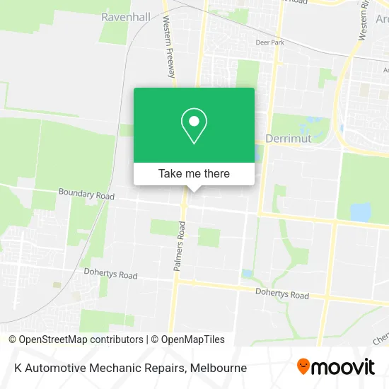 K Automotive Mechanic Repairs map