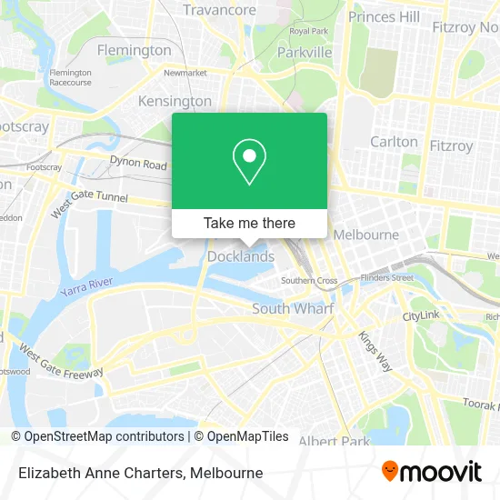 Mapa Elizabeth Anne Charters