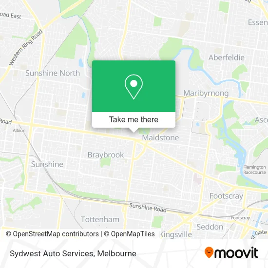 Mapa Sydwest Auto Services