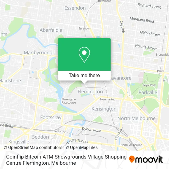 Coinflip Bitcoin ATM Showgrounds Village Shopping Centre Flemington map