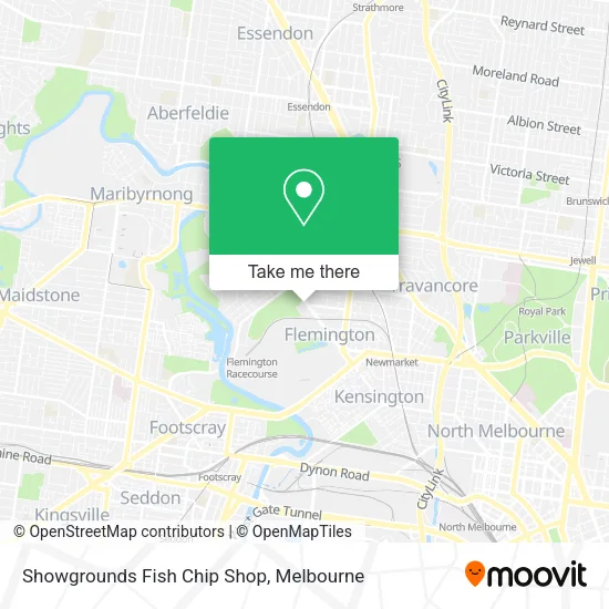 Showgrounds Fish Chip Shop map