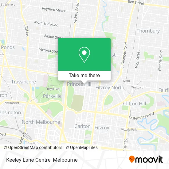 Keeley Lane Centre map