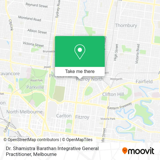 Dr. Shamistra Barathan Integrative General Practitioner map