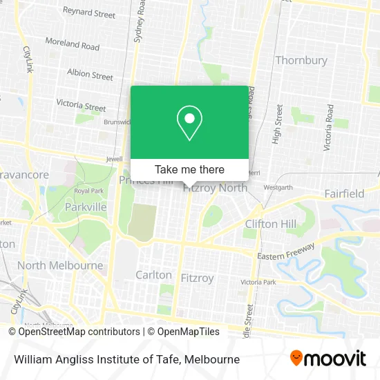 William Angliss Institute of Tafe map