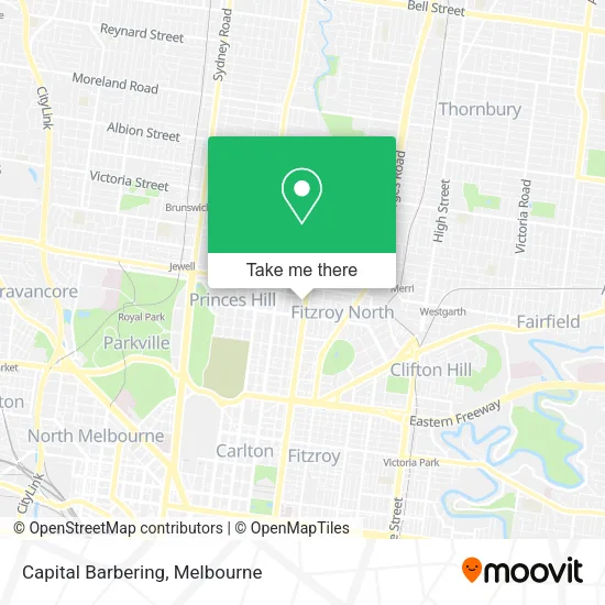 Capital Barbering map