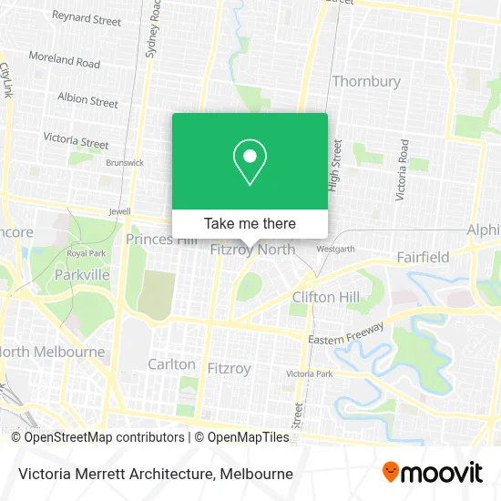 Mapa Victoria Merrett Architecture