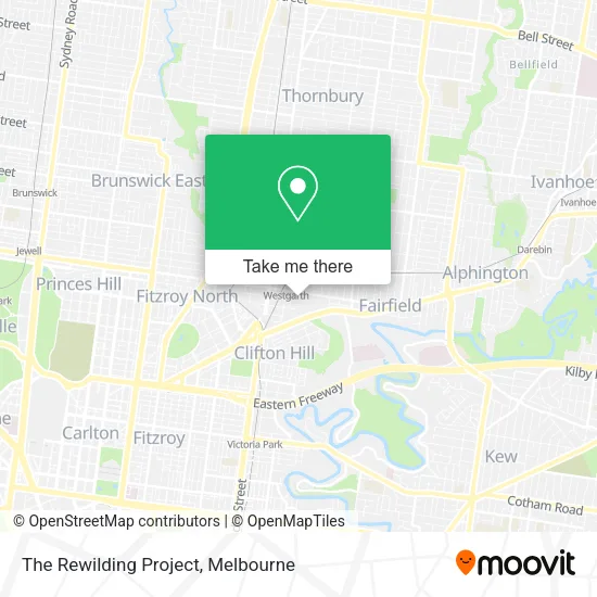 The Rewilding Project map