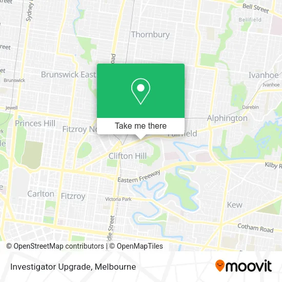 Investigator Upgrade map