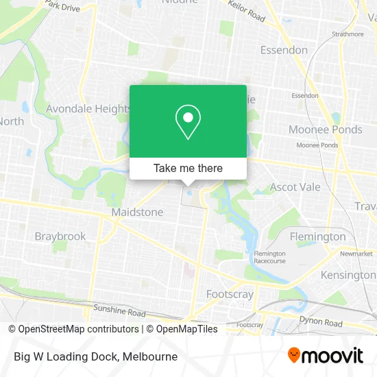 Mapa Big W Loading Dock