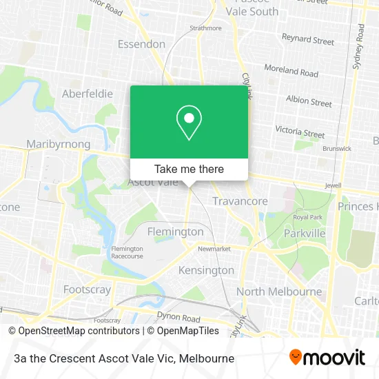 3a the Crescent Ascot Vale Vic map