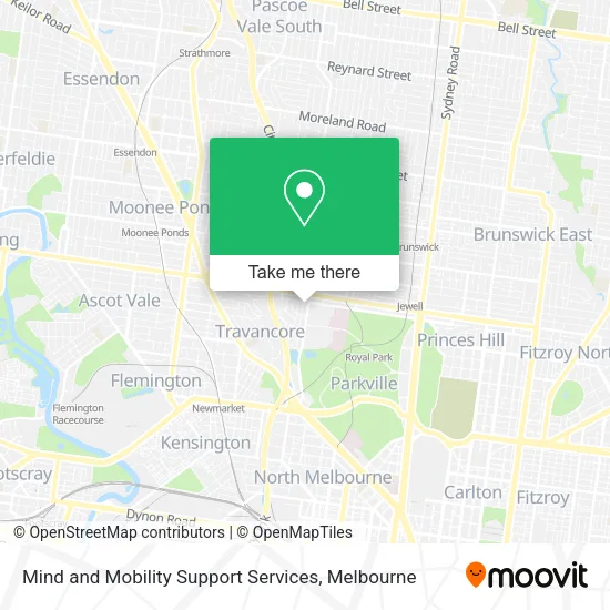 Mind and Mobility Support Services map