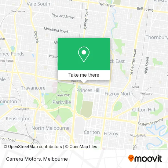 Carrera Motors map