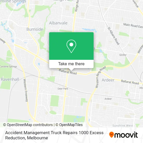 Accident Management Truck Repairs 1000 Excess Reduction map