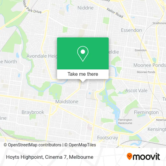 Hoyts Highpoint, Cinema 7 map