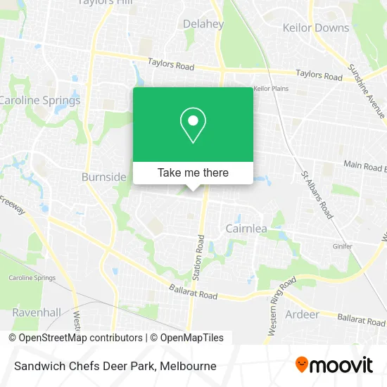 Sandwich Chefs Deer Park map