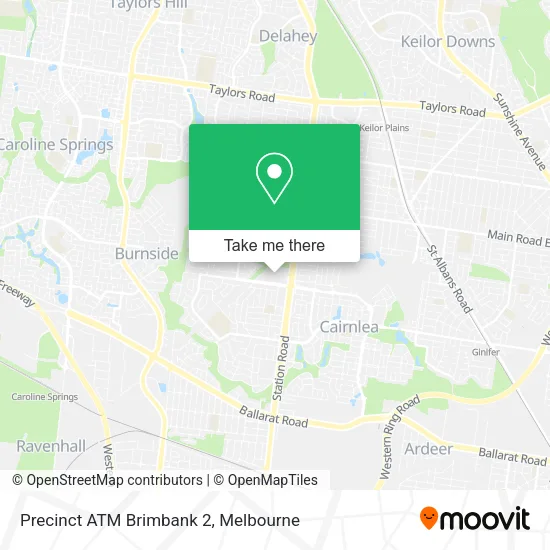 Precinct ATM Brimbank 2 map