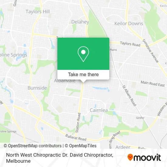 Mapa North West Chiropractic Dr. David Chiropractor