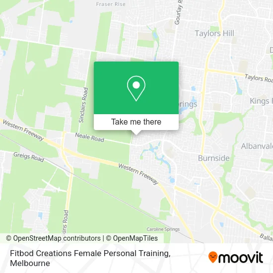 Fitbod Creations Female Personal Training map
