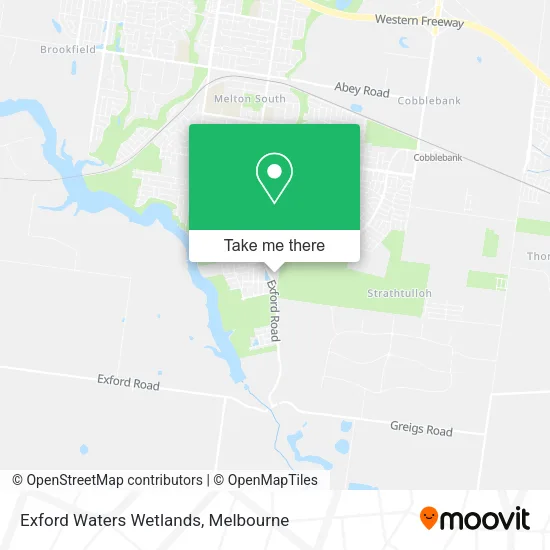 Exford Waters Wetlands map