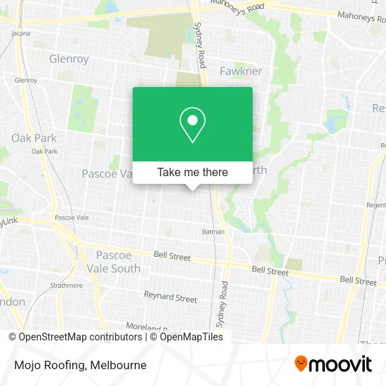 Mojo Roofing map