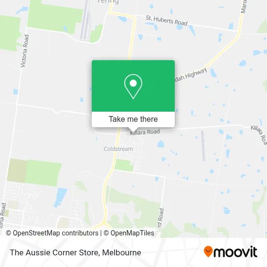 Mapa The Aussie Corner Store