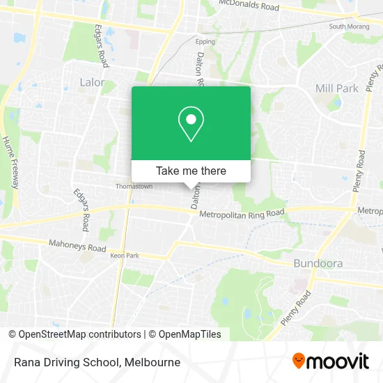 Mapa Rana Driving School