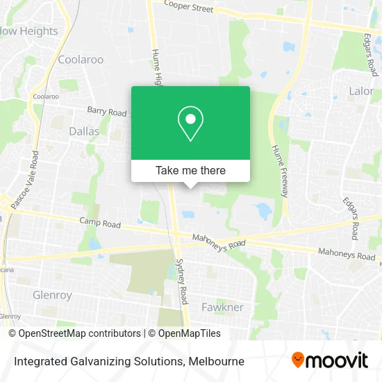 Integrated Galvanizing Solutions map