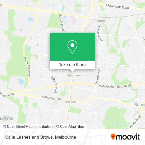 Mapa Calla Lashes and Brows