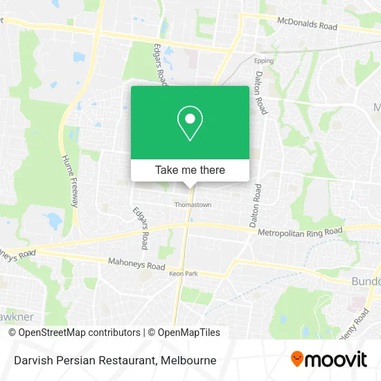 Darvish Persian Restaurant map