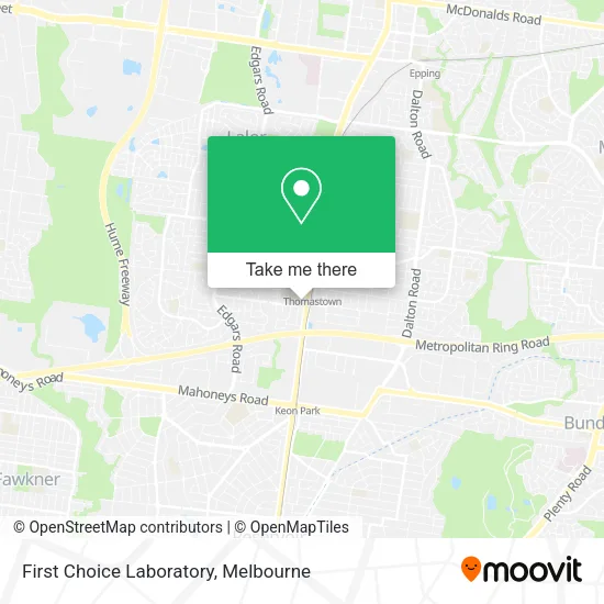First Choice Laboratory map