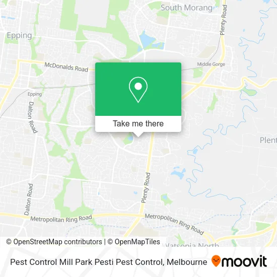 Mapa Pest Control Mill Park Pesti Pest Control