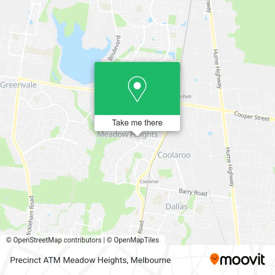 Mapa Precinct ATM Meadow Heights