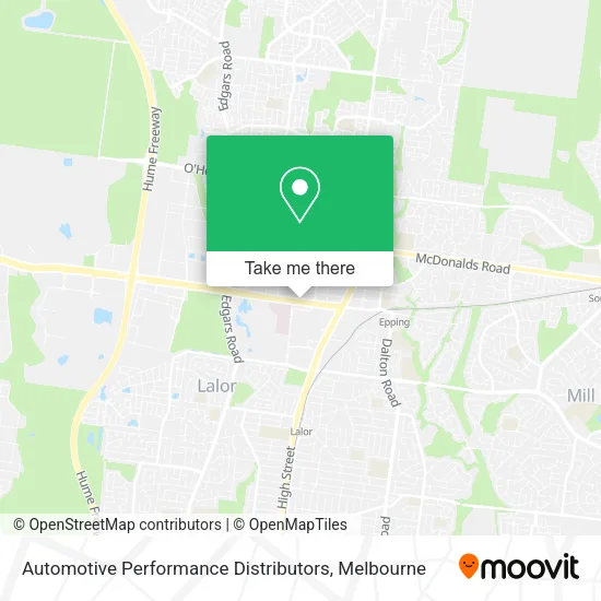 Automotive Performance Distributors map