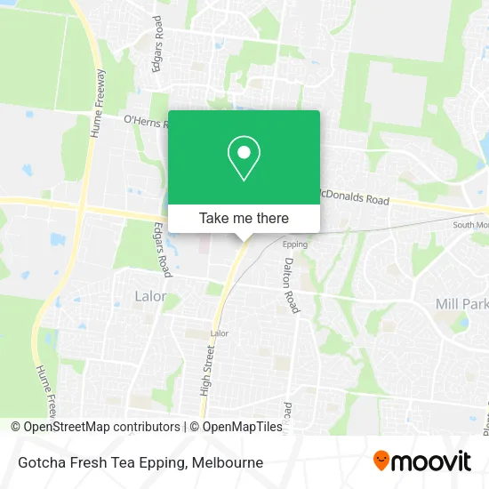 Gotcha Fresh Tea Epping map