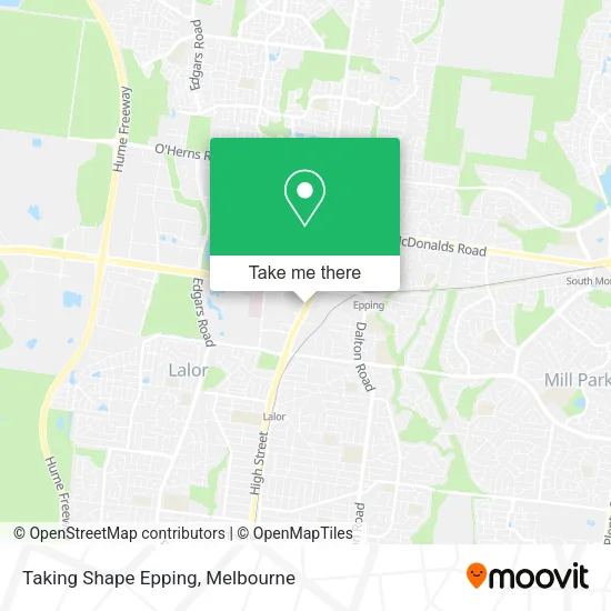 Taking Shape Epping map